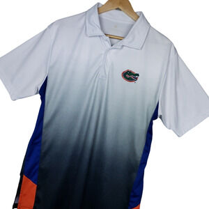 Florida Gators Men's Short Sleeve Polo Shirt Sz Large Colosseum Gator Logo EUC